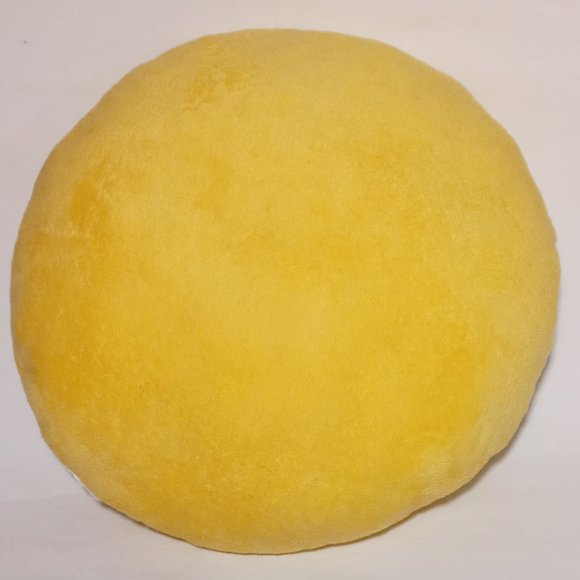 Emoji Yellow Plush Pillow Laugh Cry Smile 12 inch Round Soft Emoticon - Picture 3 of 9